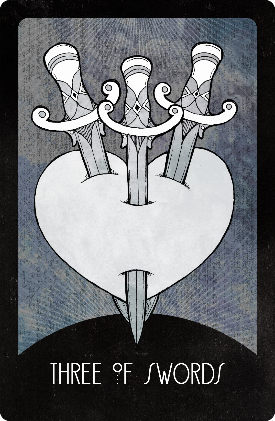 Inspirational Tarot Deck Three of Swords