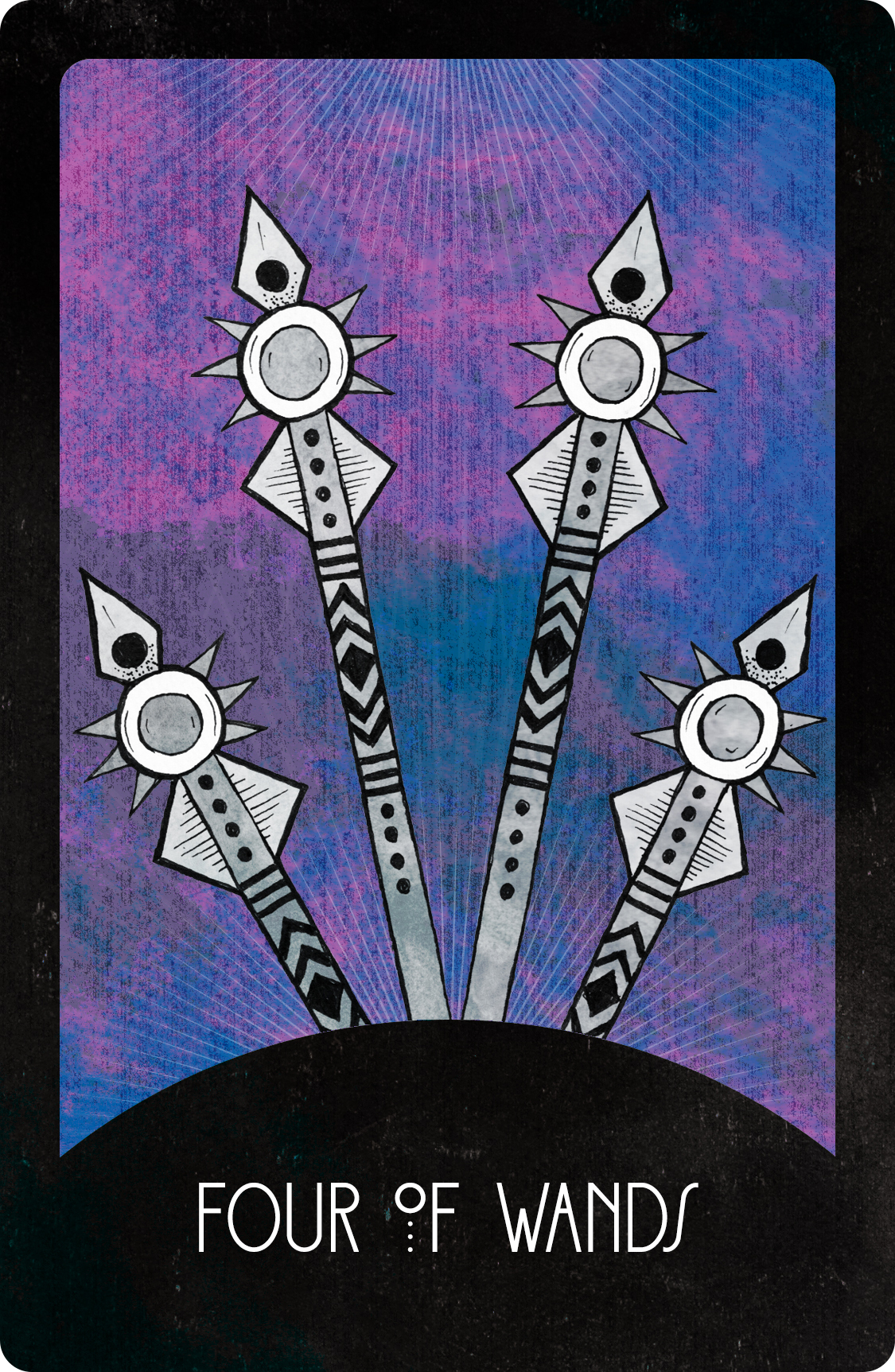 Inspirational Tarot Deck Four Of Wands