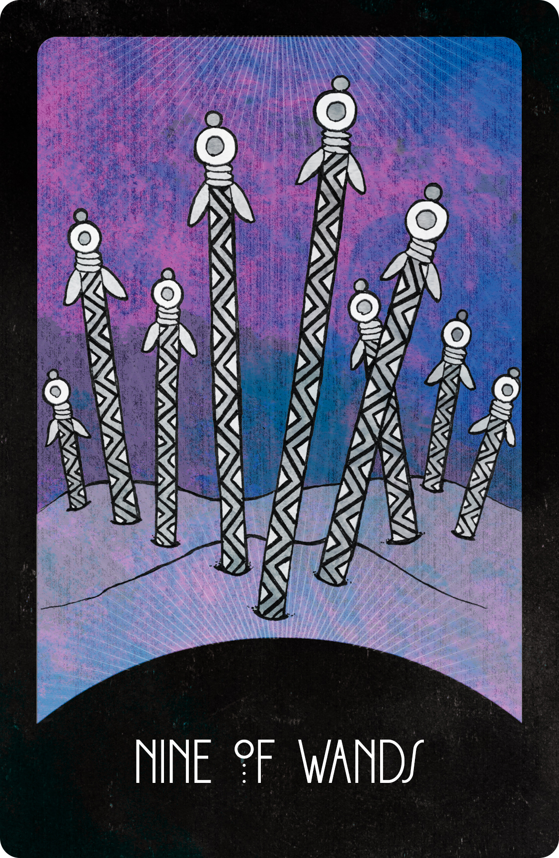 Inspirational Tarot Deck Nine of Wands